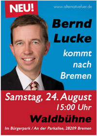 Weichei Lucke in Bremen von jenen angegriffen, von denen er sich explizit nicht distanzieren will!