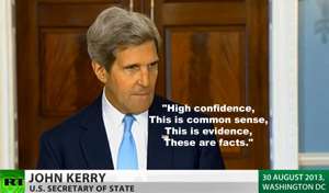 US-Außenminister John Kerre: Assad hat das Giftgas geschossen!