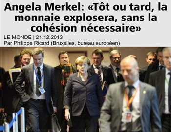Merkel jammerte in Brüssel: Der Euro wird explodieren, wenn ihr uns nicht helft.