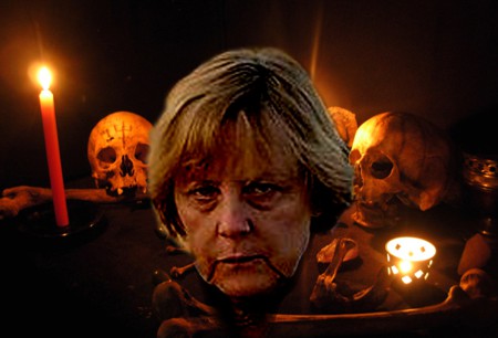Merkel, die Dienerin der Schwarzen Kabale