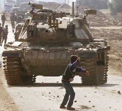 Kinder israelischen Panzern niedergewalzt
