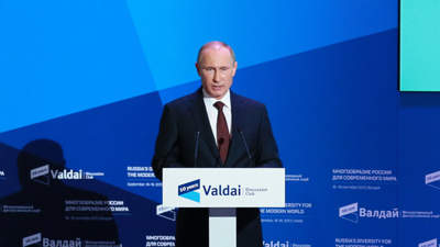 Putin spricht vor dem Valdai-Club am 19. September 2013