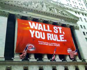 Die Wall Street feiert ihre Macht: "Wall Street, du regierst!"