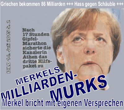 Merkels Rettungsbetrug