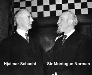 Zwei Freimauer, Hjalmar Schacht und Sir Montague Norman