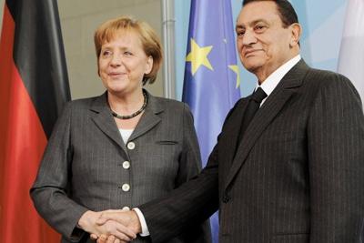 Merkel mit Freund Mubarak