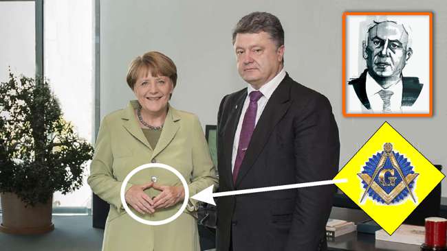Merkel unterwirft sich dem jüdischen Oligarch Poroschenko