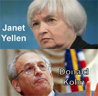 Janet Yellen und Donald Kohn, FED-Vize, beide sind Juden.