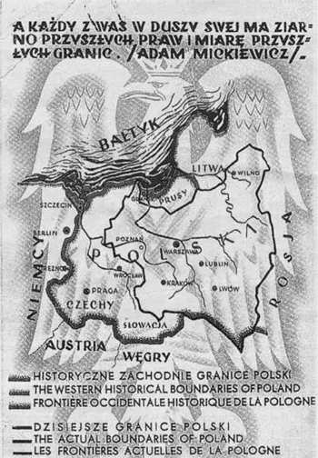 Postkarte Polens Kriegsplanungen gegen Deutschland