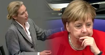 Alice Weidel prangert Merkel als Mörderin der Deutschen an