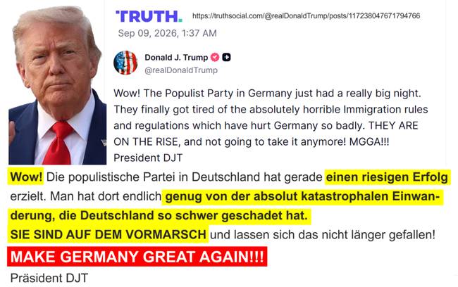 Trump - Die AfD muss regieren