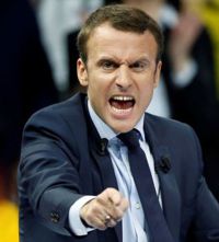 Rotschild Frankreich-Präsident kreischt Krieg