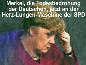 Merkel an der Herz-Lungen-Maschine