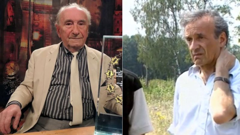 Miklos Grüner und Elie Wiesel